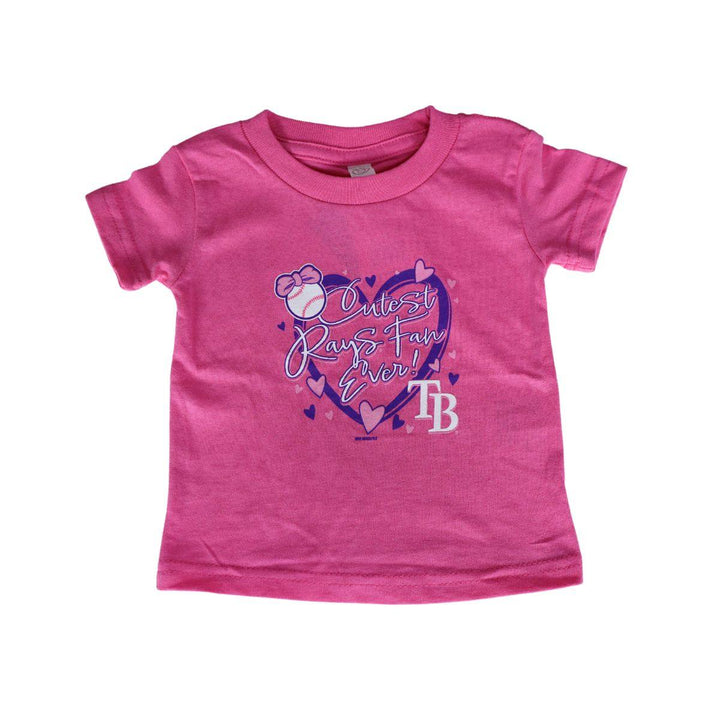 RAYS INFANT PINK RFC CUTEST RAYS FANS EVER HEARTS T-SHIRT - The Bay Republic | Team Store of the Tampa Bay Rays & Rowdies
