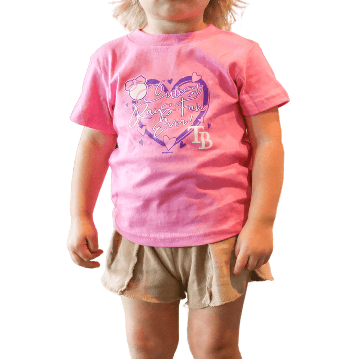 RAYS INFANT PINK RFC CUTEST RAYS FANS EVER HEARTS T-SHIRT - The Bay Republic | Team Store of the Tampa Bay Rays & Rowdies