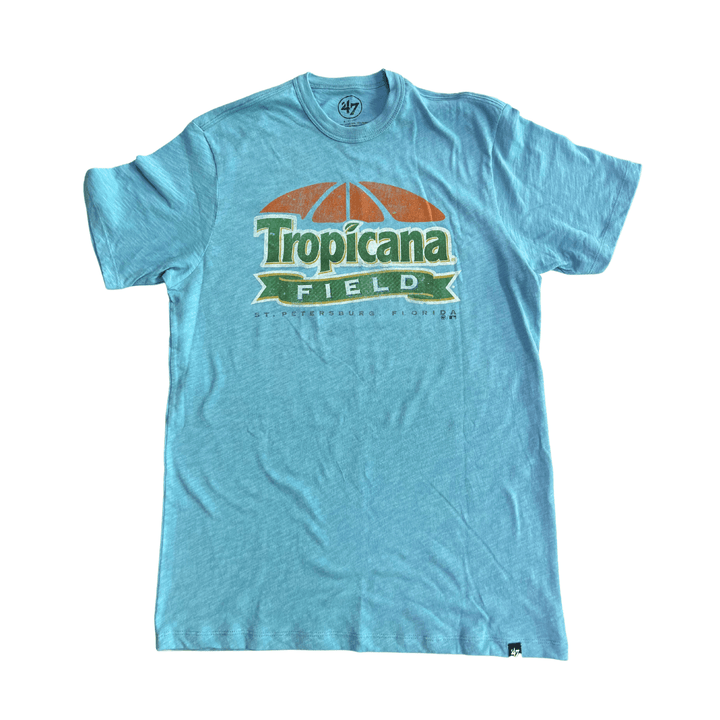 RAYS LIGHT BLUE TROPICANA FIELD 47 BRAND SHORT SLEEVE T-SHIRT - The Bay Republic | Team Store of the Tampa Bay Rays & Rowdies