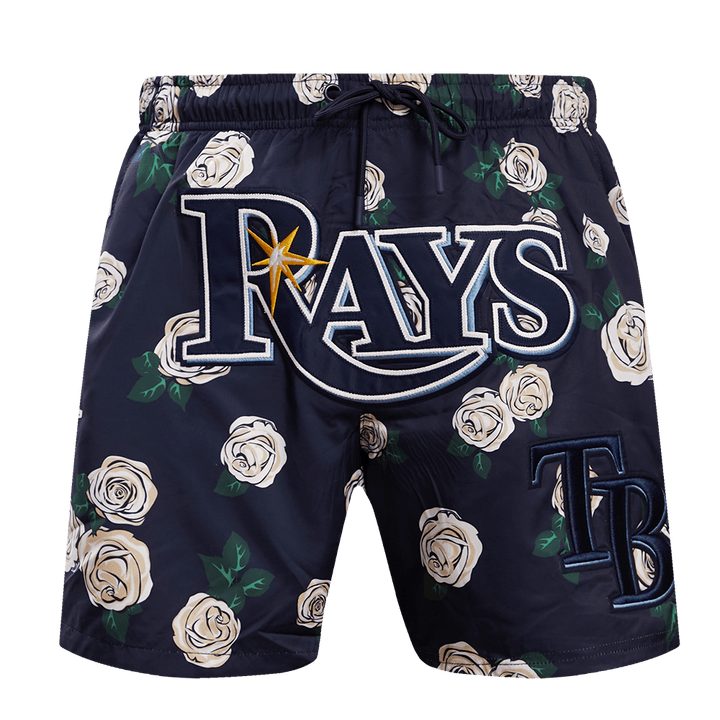 RAYS MEN'S NAVY 25TH ANNIVERSARY ROSES PROMAX SHORTS - The Bay Republic | Team Store of the Tampa Bay Rays & Rowdies