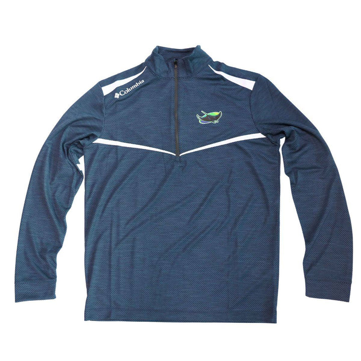 RAYS MEN'S NAVY DEVIL RAYS COOPERSTOWN COLUMBIA 1/4 ZIP PULLOVER - The Bay Republic | Team Store of the Tampa Bay Rays & Rowdies