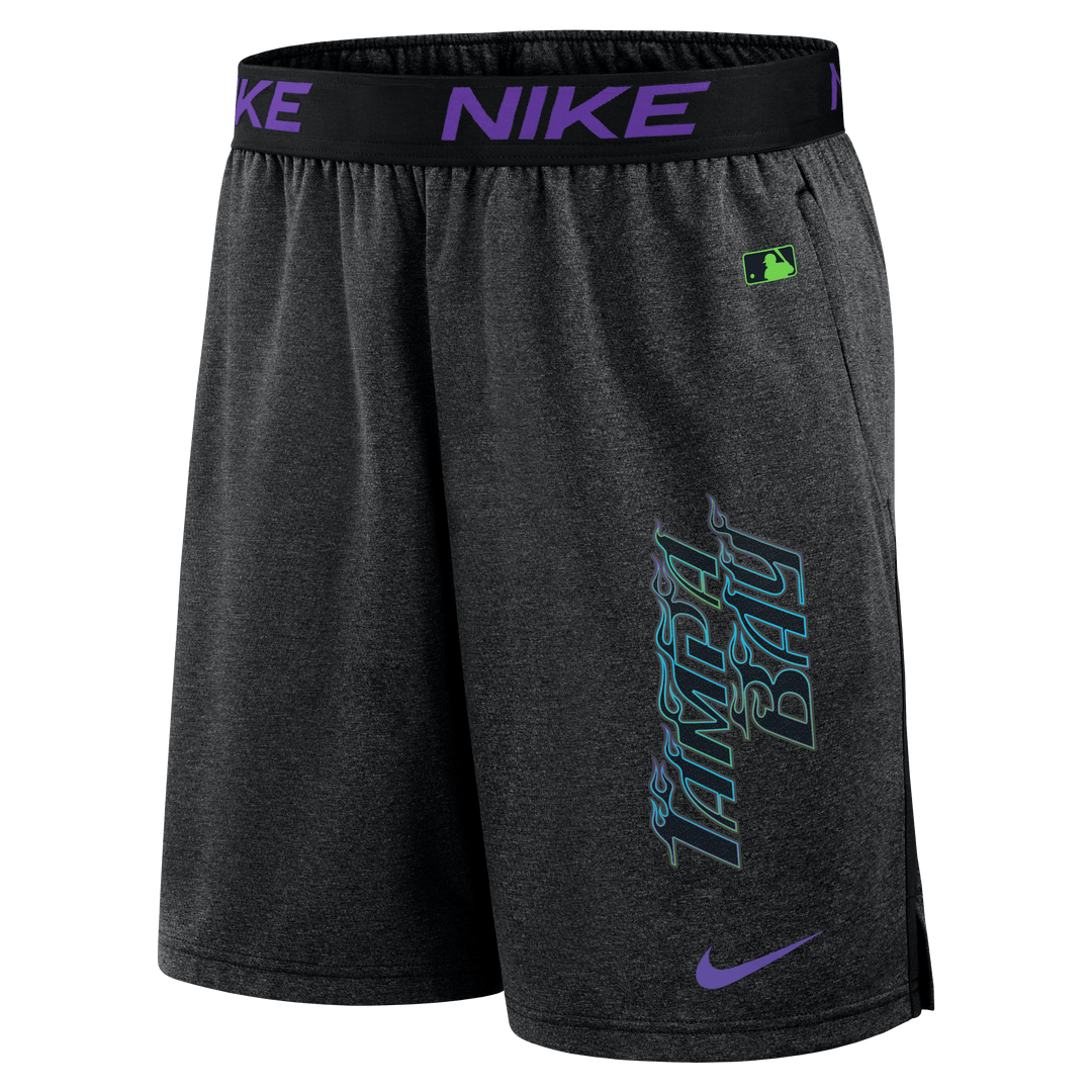 Rays Men's Nike Charcoal Black Tampa Bay Authentic City Connect Collection Shorts - The Bay Republic | Team Store of the Tampa Bay Rays & Rowdies