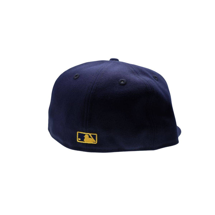 RAYS NAVY GOLD WORDMARK 59FIFTY NEW ERA FITTED HAT - The Bay Republic | Team Store of the Tampa Bay Rays & Rowdies