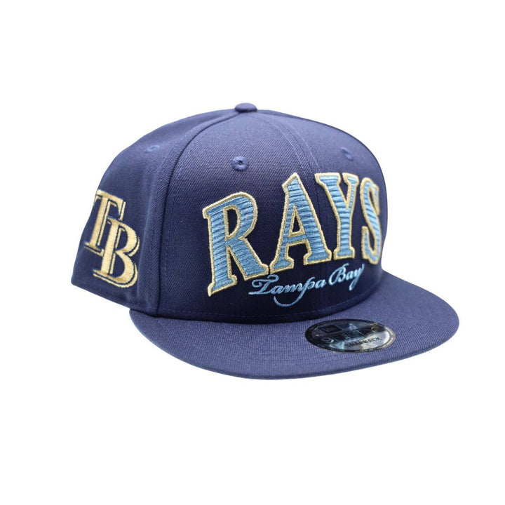 RAYS NAVY GOLDEN TB 9FIFTY NEW ERA SNAPBACK HAT - The Bay Republic | Team Store of the Tampa Bay Rays & Rowdies