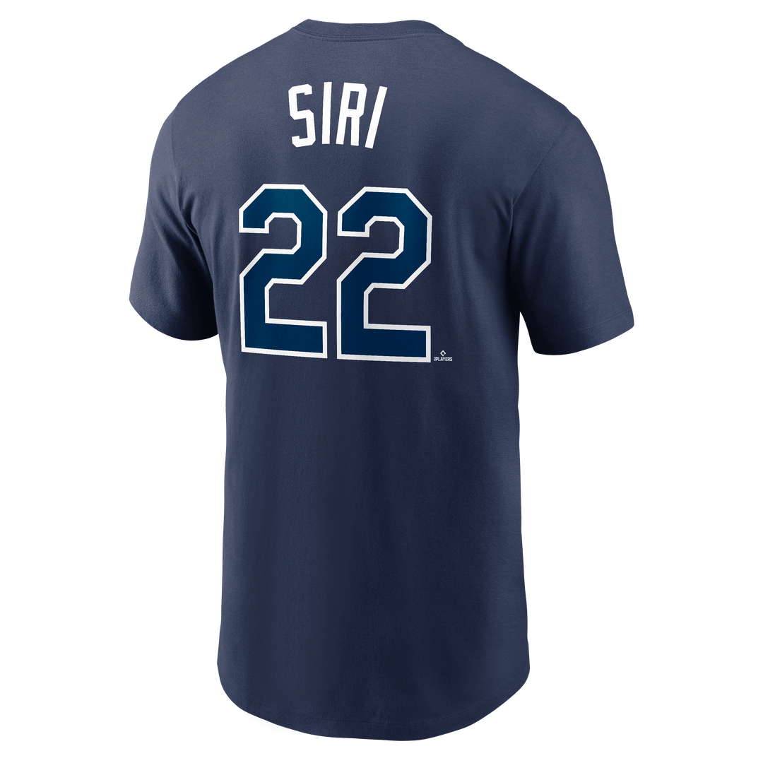 RAYS NAVY JOSE SIRI NAME AND NUMBER NIKE T-SHIRT - The Bay Republic | Team Store of the Tampa Bay Rays & Rowdies