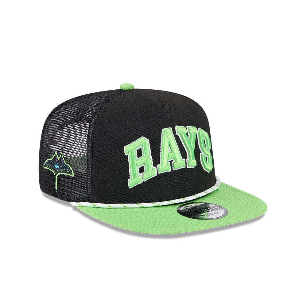 Rays New Era Black Green City Connect Golfer Snapback Hat - The Bay Republic | Team Store of the Tampa Bay Rays & Rowdies