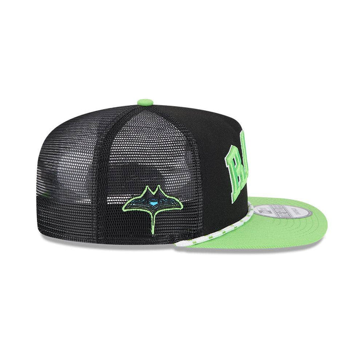Rays New Era Black Green City Connect Golfer Snapback Hat - The Bay Republic | Team Store of the Tampa Bay Rays & Rowdies