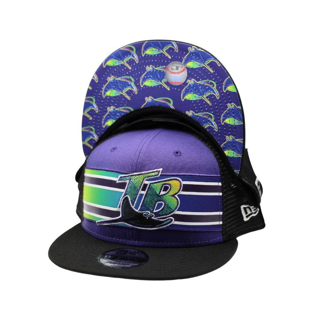 Rays New Era Purple Black Stripes Devil Rays Coop 9Fifty Snapback Hat - The Bay Republic | Team Store of the Tampa Bay Rays & Rowdies