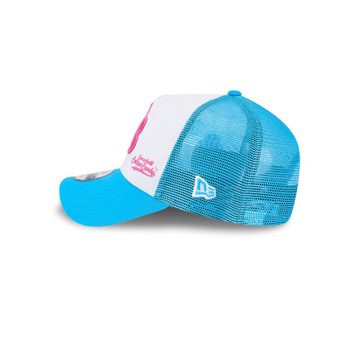 Rays New Era White Blue Big League Chew Cotton Candy 9Forty Snapback Trucker Hat - The Bay Republic | Team Store of the Tampa Bay Rays & Rowdies