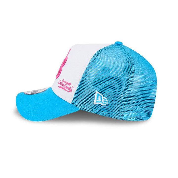 Rays New Era White Blue Big League Chew Cotton Candy 9Forty Snapback Trucker Hat - The Bay Republic | Team Store of the Tampa Bay Rays & Rowdies