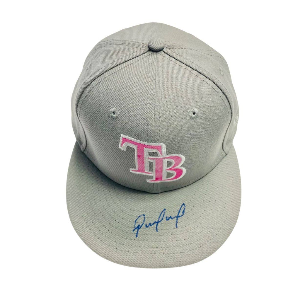 RAYS RENE PINTO TEAM-ISSUED AUTHENTIC AUTOGRAPHED MOTHER'S DAY HAT - The Bay Republic | Team Store of the Tampa Bay Rays & Rowdies