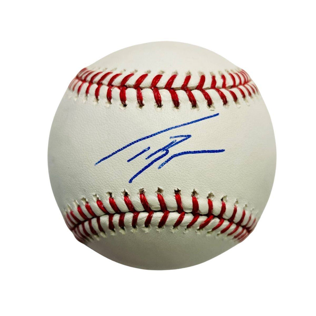 Rays Taj Bradley Autographed Official MLB Baseball - The Bay Republic | Team Store of the Tampa Bay Rays & Rowdies
