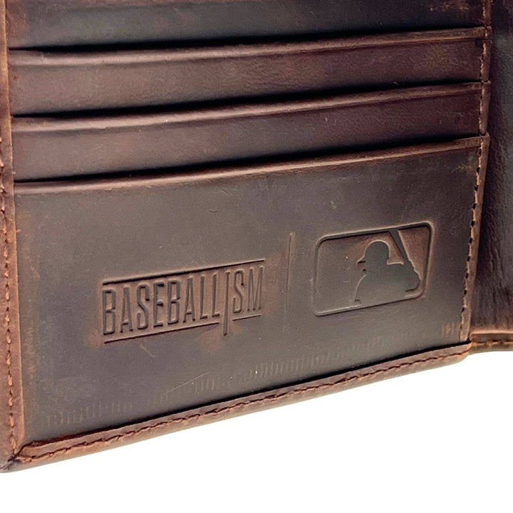 RAYS TB BASEBALL GLOVE LEATHER WALLET - The Bay Republic | Team Store of the Tampa Bay Rays & Rowdies