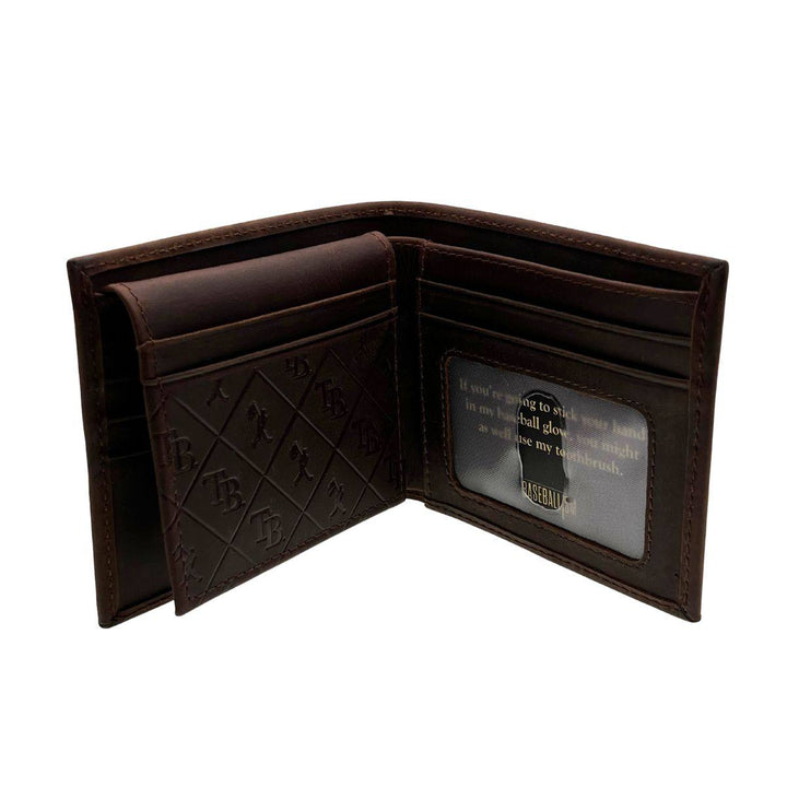 RAYS TB BASEBALL GLOVE LEATHER WALLET - The Bay Republic | Team Store of the Tampa Bay Rays & Rowdies