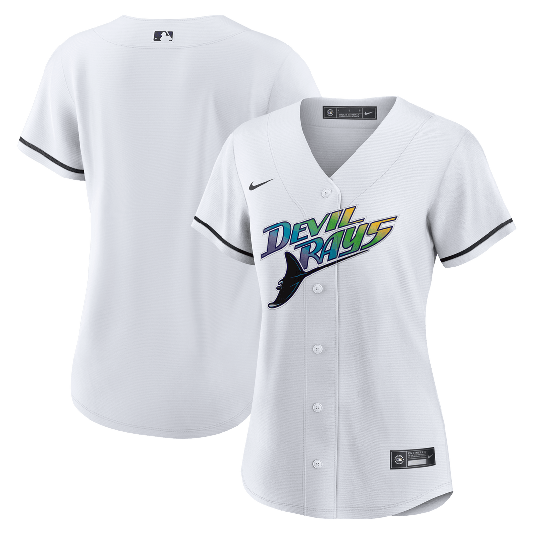 Rays Women's Nike White Devil Rays Vapor Limited Replica Jersey
