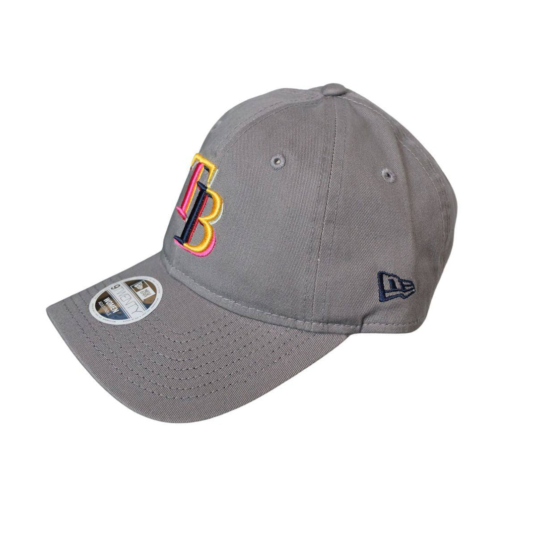 Rays Women's New Era Grey Multi TB 9Twenty Adjustable Hat - The Bay Republic | Team Store of the Tampa Bay Rays & Rowdies
