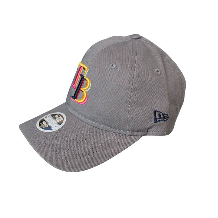 Rays Women's New Era Grey Multi TB 9Twenty Adjustable Hat - The Bay Republic | Team Store of the Tampa Bay Rays & Rowdies