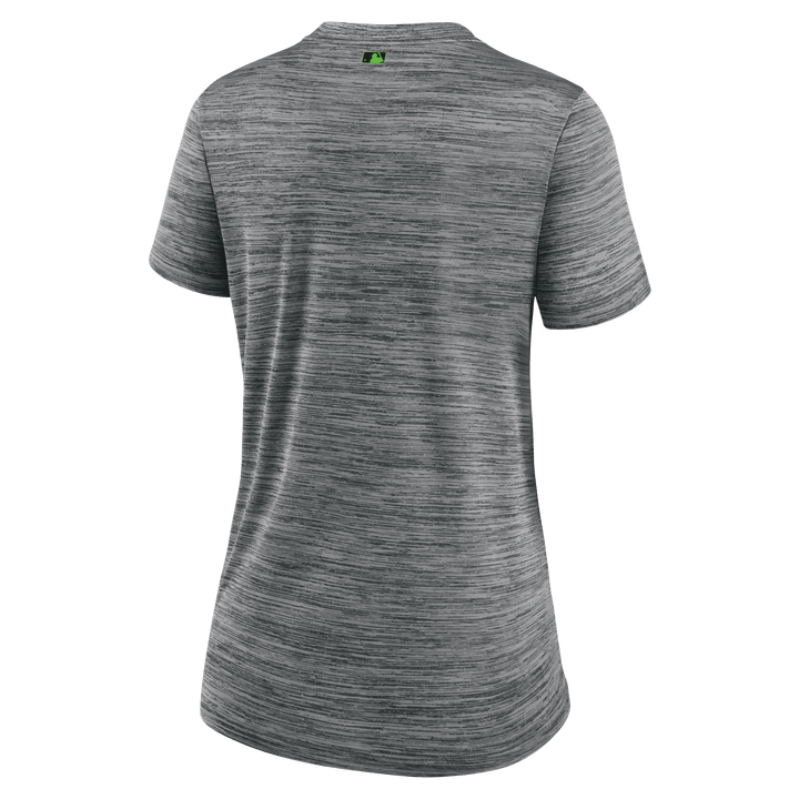 Rays Women's Nike Charcoal Grey City Connect Skateboard Velocity Dri Fit T-Shirt - The Bay Republic | Team Store of the Tampa Bay Rays & Rowdies