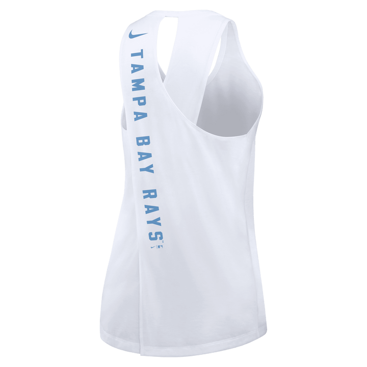 Rays Women's White Team Crossback Tank Top - The Bay Republic | Team Store of the Tampa Bay Rays & Rowdies
