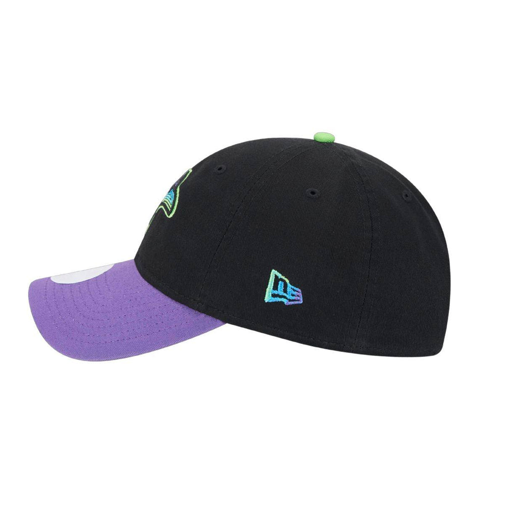 Rays Youth New Era Black Purple City Connect 9Twenty Adjustable Hat - The Bay Republic | Team Store of the Tampa Bay Rays & Rowdies