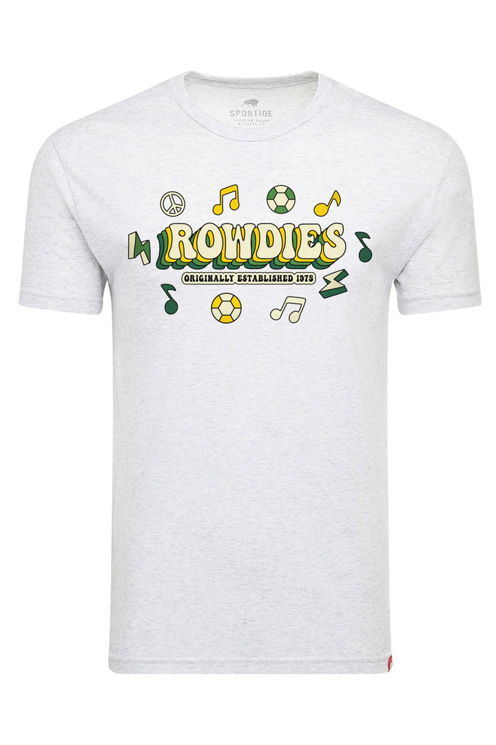 ROWDIES LIGHT GREY RETRO 70'S SPORTIQE T-SHIRT - The Bay Republic | Team Store of the Tampa Bay Rays & Rowdies