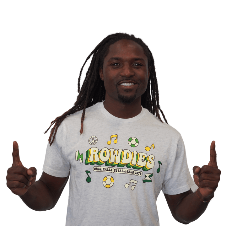 ROWDIES LIGHT GREY RETRO 70'S SPORTIQE T-SHIRT - The Bay Republic | Team Store of the Tampa Bay Rays & Rowdies