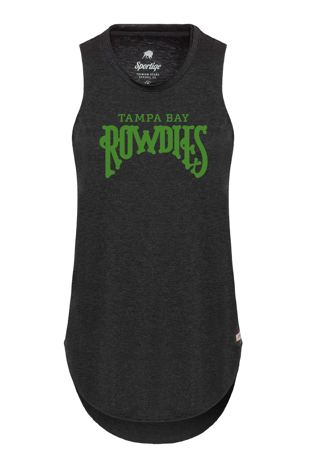 Rowdies Women's Sportiqe Charcoal Grey Tank - The Bay Republic | Team Store of the Tampa Bay Rays & Rowdies