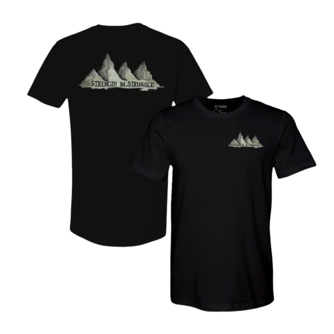 Unisex Tiny Turnip Black Strength in Struggle T-Shirt
