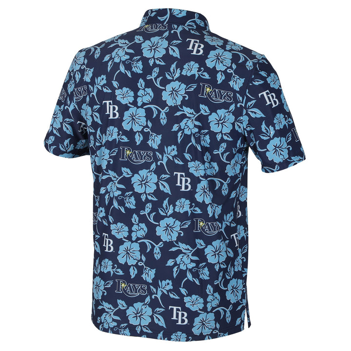 Rays Men's Reyn Spooner Navy Pua Performance Polo