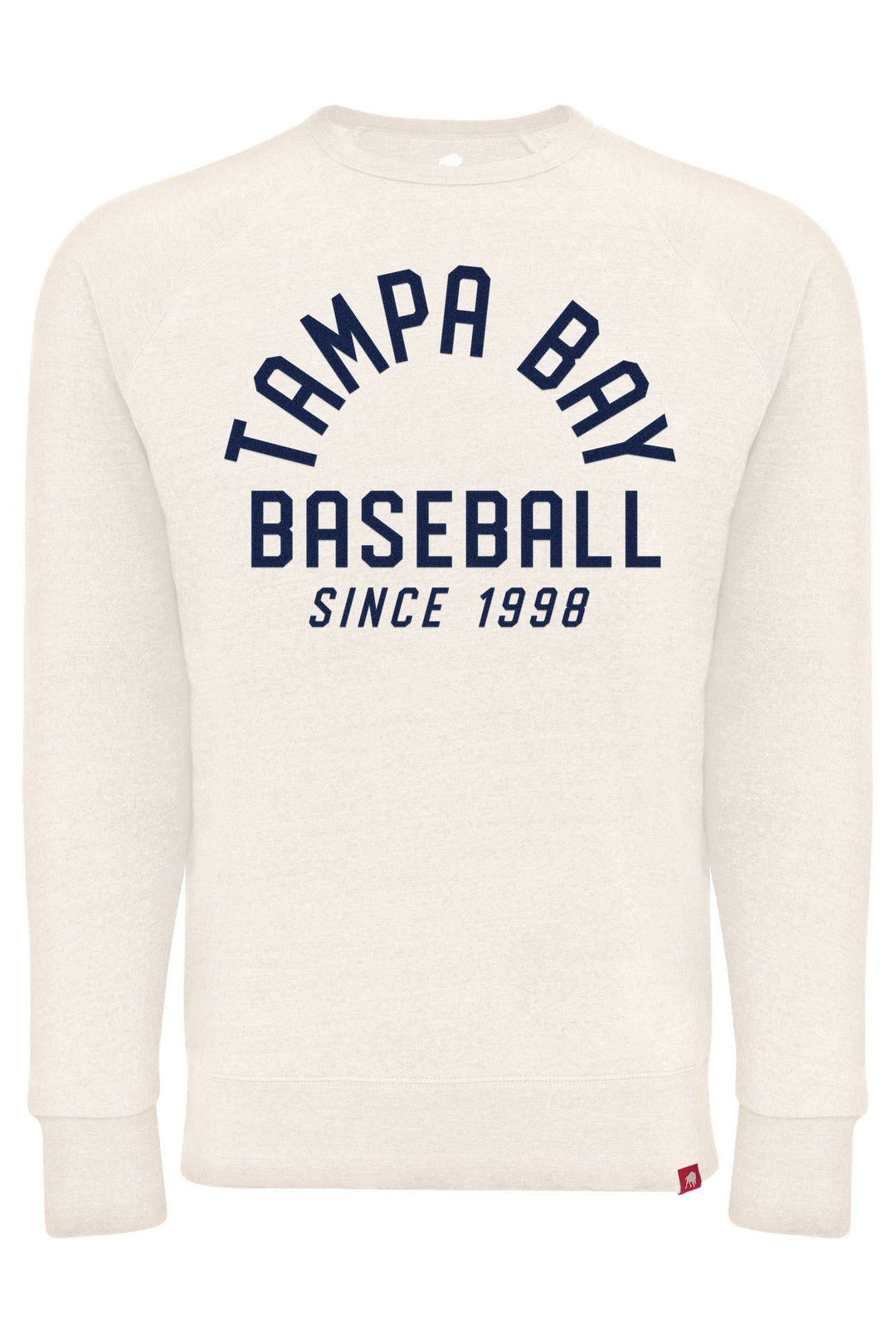WHITE TAMPA BAY BASEBALL SINCE 1998 SPORTIQE CREW SWEATSHIRT - The Bay Republic | Team Store of the Tampa Bay Rays & Rowdies