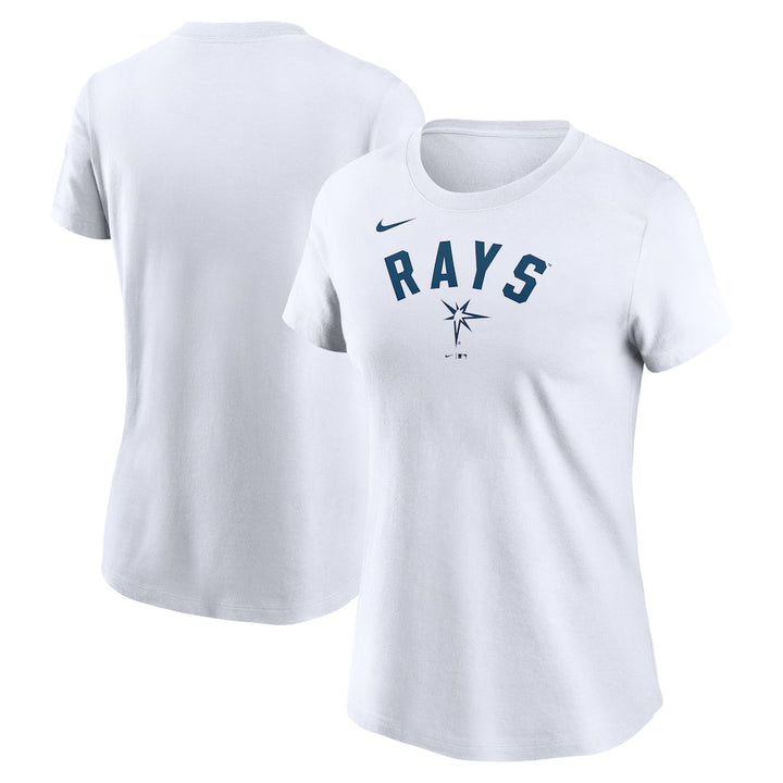 Rays Women's Nike White Team Arch T-Shirt