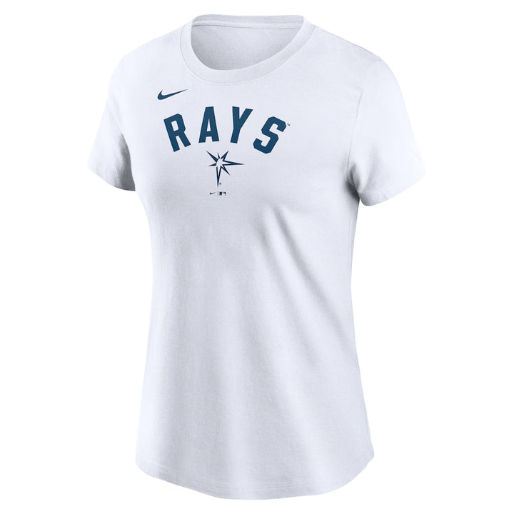 Rays Women's Nike White Team Arch T-Shirt
