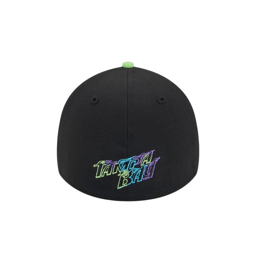 Rays Toddler-Child New Era Black Purple City Connect 39Thirty Flex Fit Hat