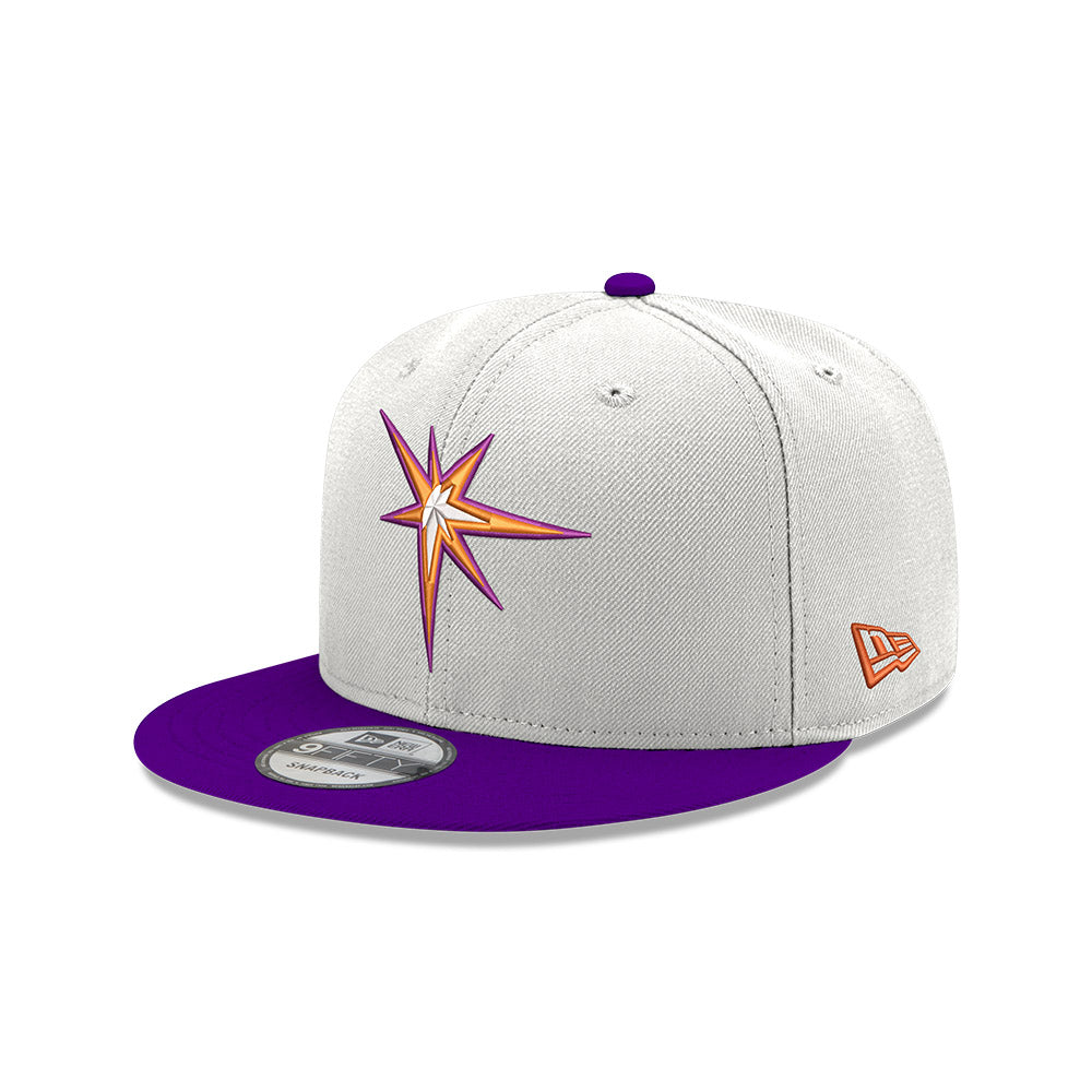 Men's Los Angeles Lakers White, Purple Team Mascot Undervisor 9FIFTY  Snapback Hat