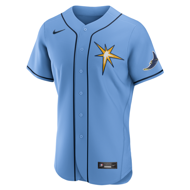 Tampa Bay Devil Rays Cooperstown Collection Nike Black Alternate Jersey