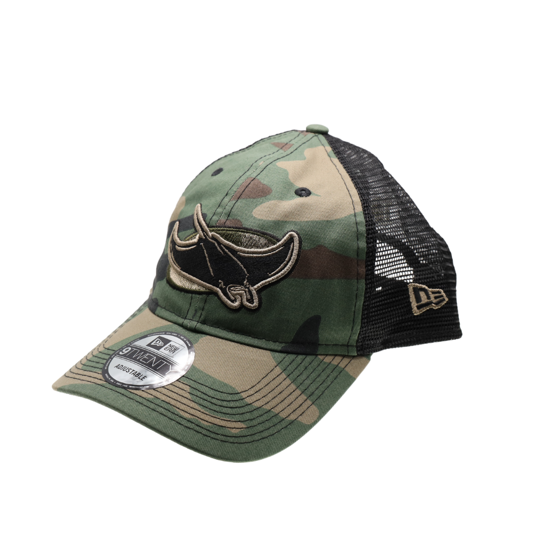 RAYS CAMO ALT DEVIL RAYS TRUCKER 9TWENTY NEW ERA ADJUSTABLE HAT – The Bay  Republic