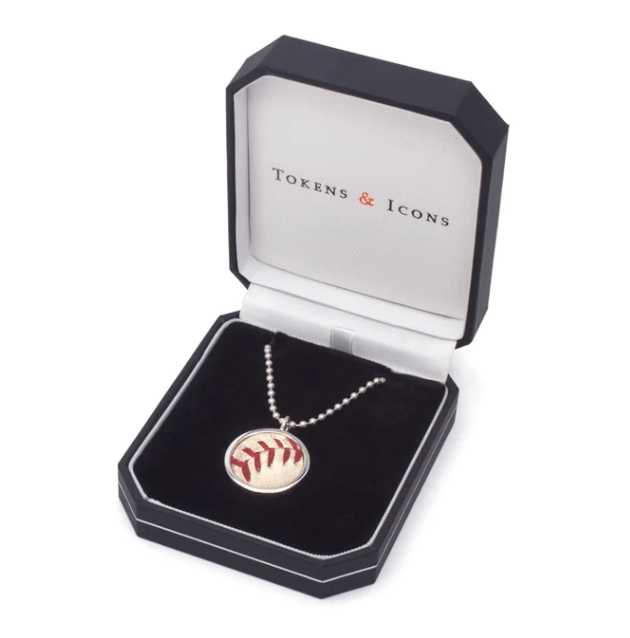 RAYS GAME USED BASEBALL PENDANT NECKLACE - The Bay Republic | Team Store of the Tampa Bay Rays & Rowdies