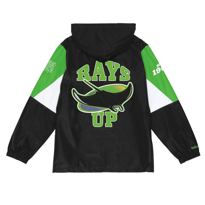 RAYS MEN'S DEVIL RAYS BLACK RAYS UP ORGINS WINDBREAKER JACKET - The Bay Republic | Team Store of the Tampa Bay Rays & Rowdies