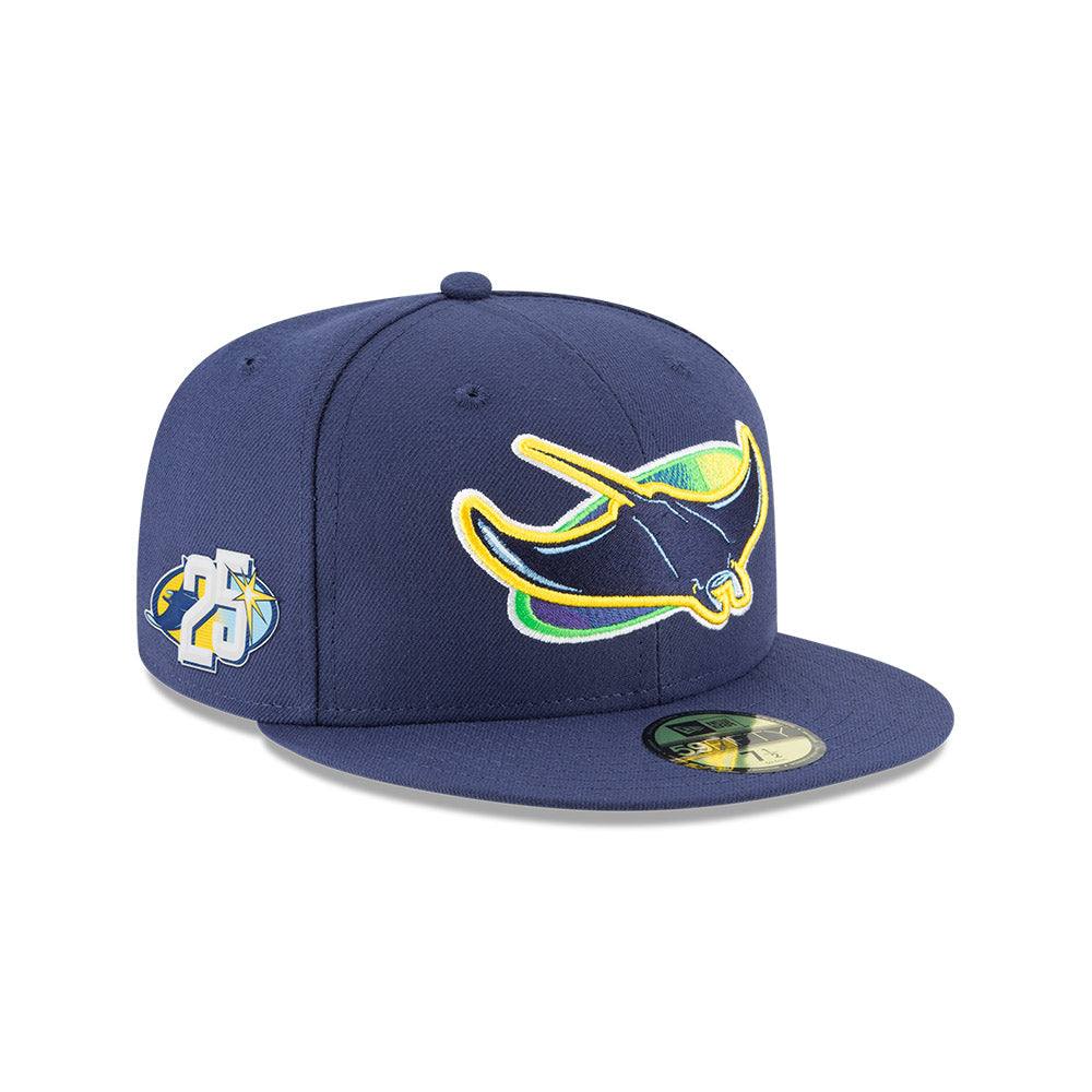 RAYS NAVY 25TH ANNIVERSARY ALT 5950 NEW ERA FITTED CAP - The Bay Republic | Team Store of the Tampa Bay Rays & Rowdies