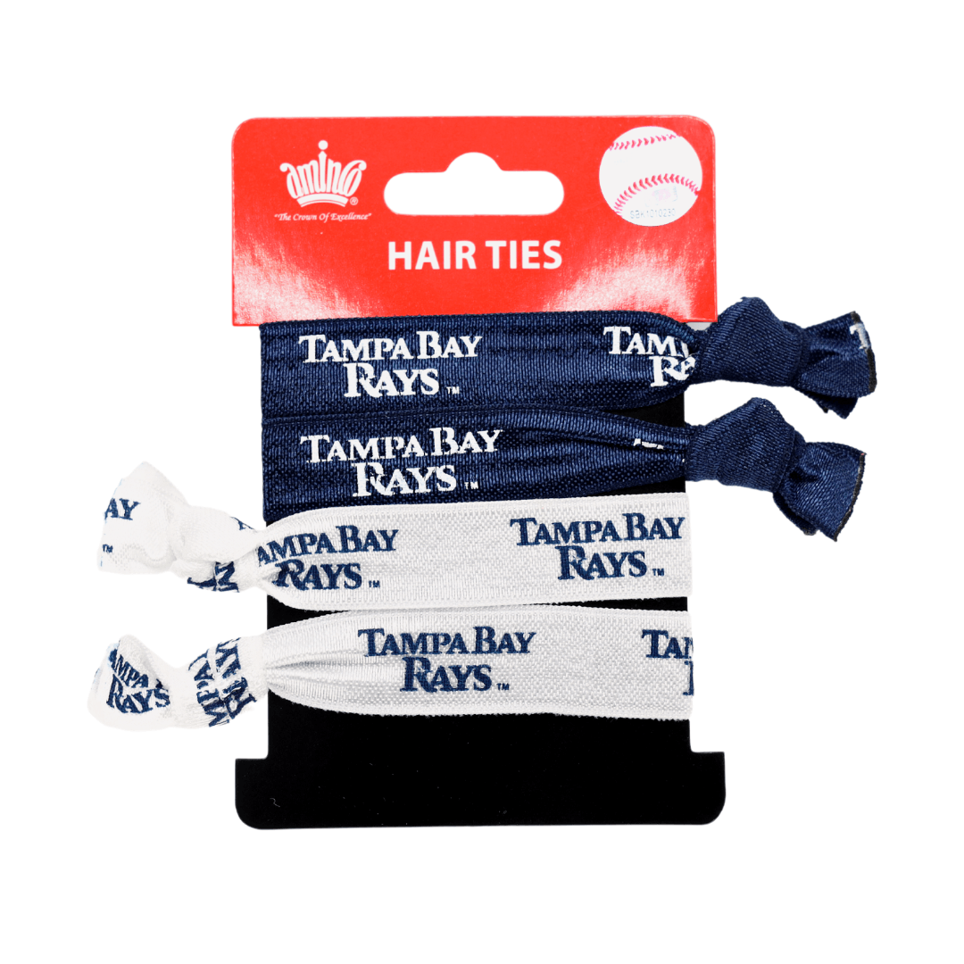 RAYS NAVY AND WHITE ELASTIC HAIR TIES - The Bay Republic | Team Store of the Tampa Bay Rays & Rowdies