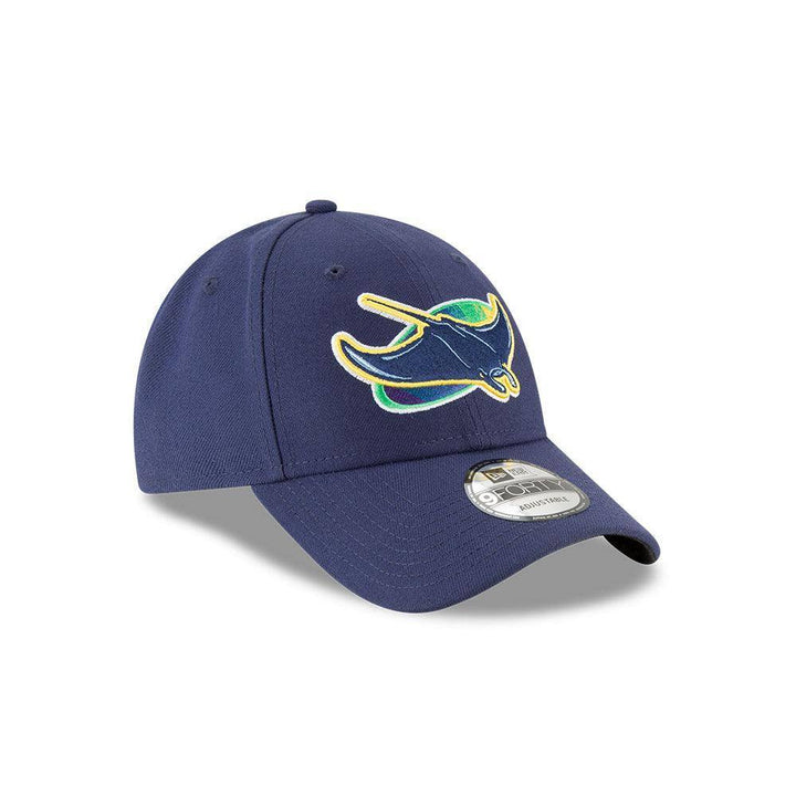 RAYS NAVY MEN'S ALTERNATIVE THE LEAGUE NEW ERA 9FORTY ADJUSTABLE HAT - The Bay Republic | Team Store of the Tampa Bay Rays & Rowdies