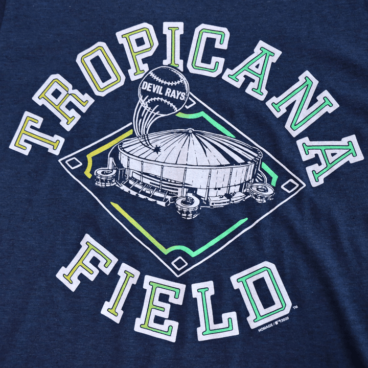 RAYS NAVY TROPICANA FIELD T-SHIRT - The Bay Republic | Team Store of the Tampa Bay Rays & Rowdies