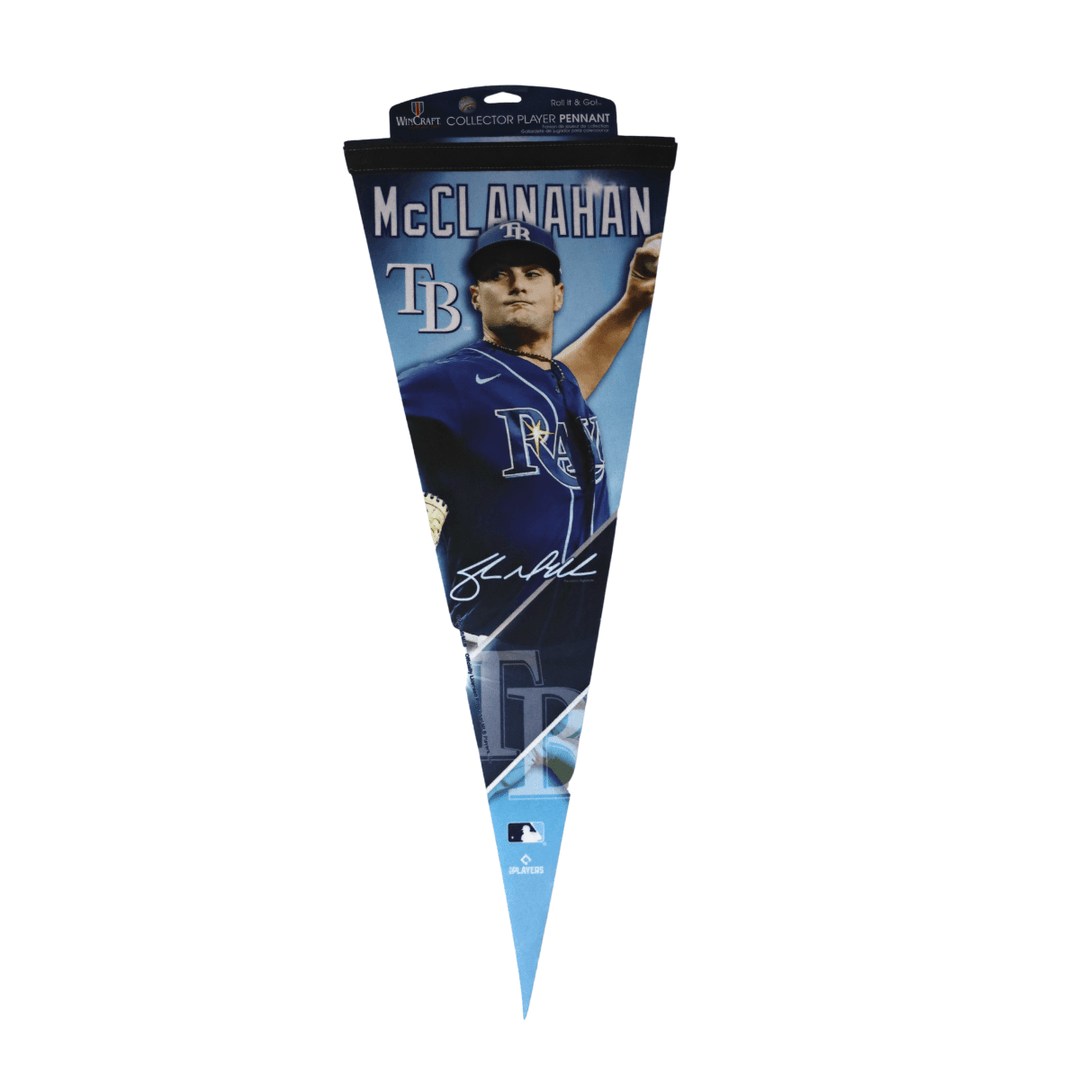 RAYS SHANE MCCLANAHAN COLLECTOR PLAYER PENNANT - The Bay Republic | Team Store of the Tampa Bay Rays & Rowdies