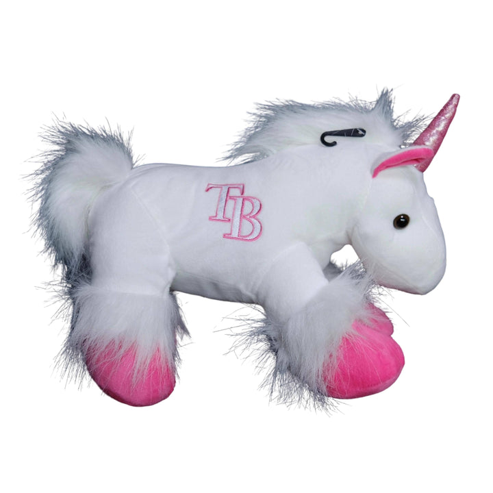 RAYS WHITE TB UNICORN PLUSH - The Bay Republic | Team Store of the Tampa Bay Rays & Rowdies