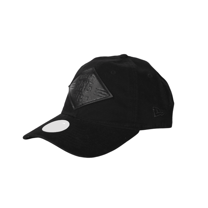 RAYS WOMEN'S BLACK ON BLACK PATCH NEW ERA 9TWENTY ADJUSTABLE CAP - The Bay Republic | Team Store of the Tampa Bay Rays & Rowdies