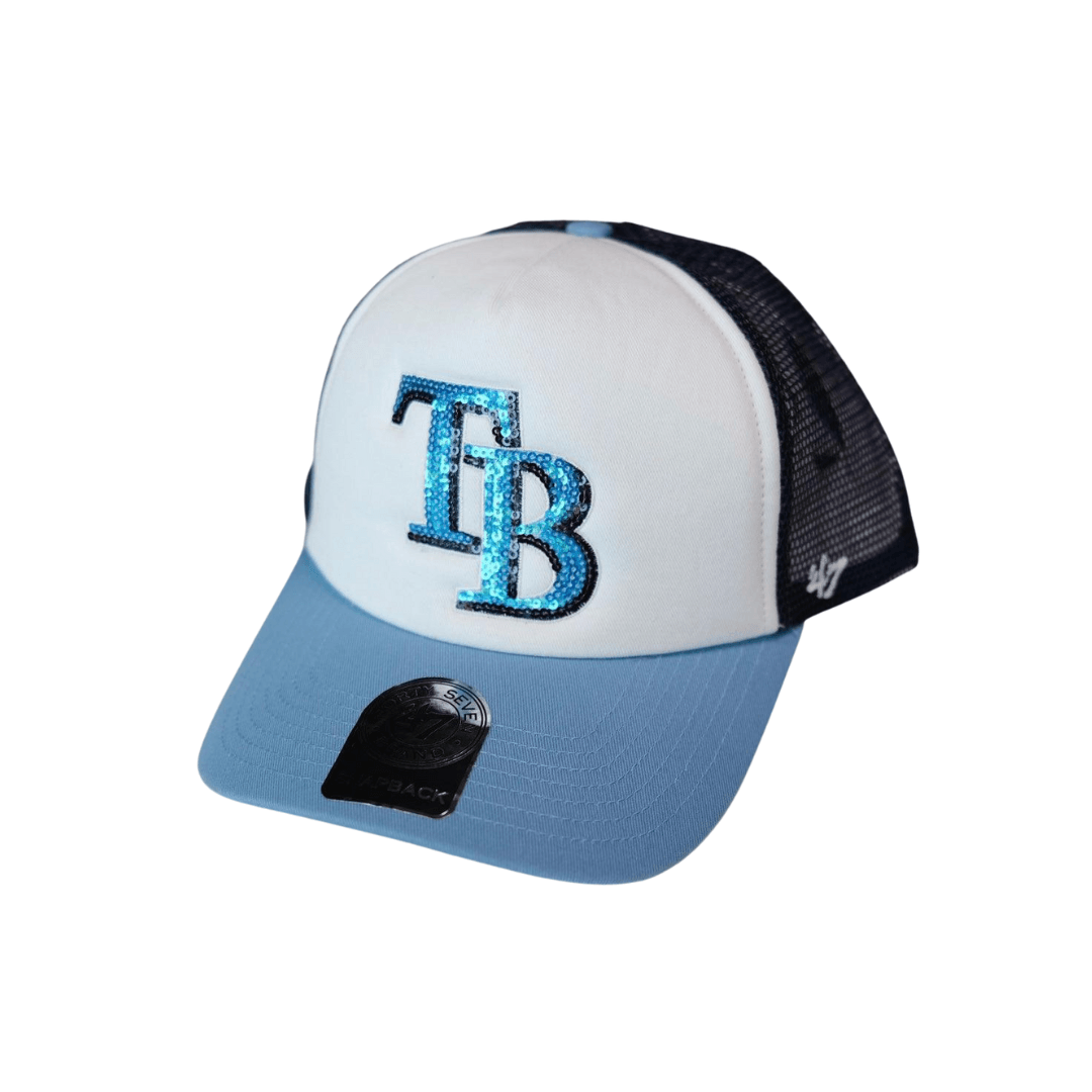 RAYS WOMEN'S GLIMMER CAPTAIN ADJUSTABLE SNAPBACK CAP - The Bay Republic | Team Store of the Tampa Bay Rays & Rowdies