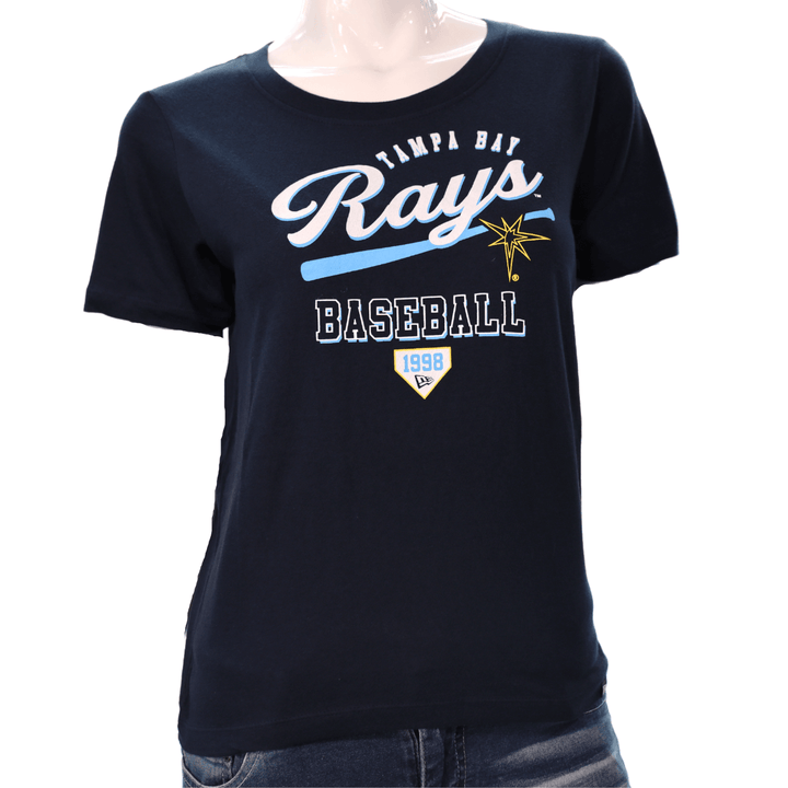 RAYS WOMEN'S NAVY TB RAYS BASEBALL BURST NEW ERA T-SHIRT - The Bay Republic | Team Store of the Tampa Bay Rays & Rowdies