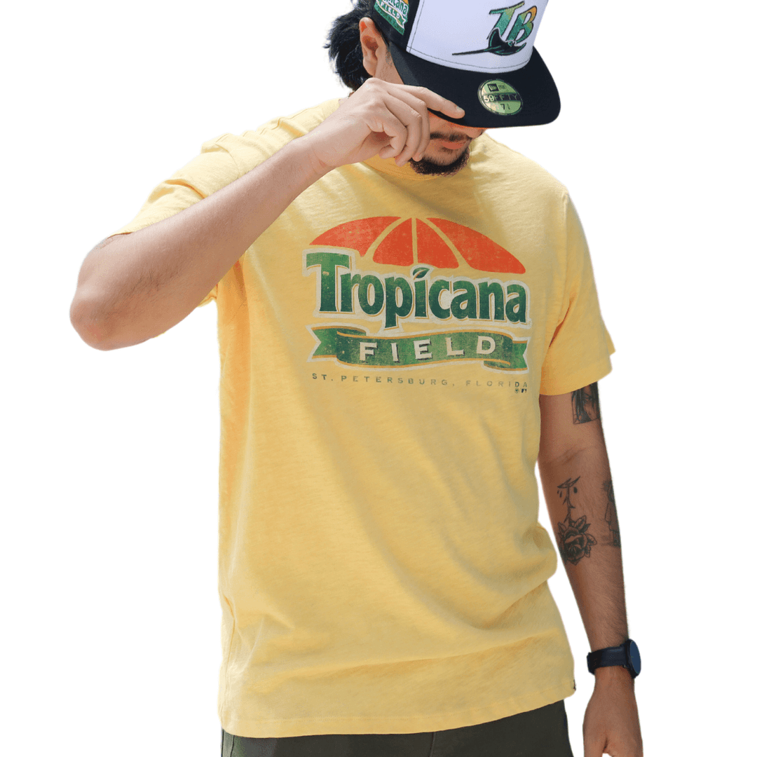 RAYS YELLOW TROPICANA FIELD 47 BRAND SHORT SLEEVE T-SHIRT - The Bay Republic | Team Store of the Tampa Bay Rays & Rowdies