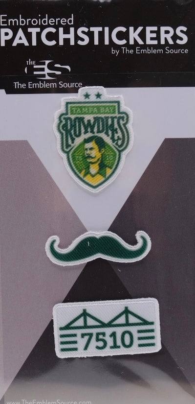 ROWDIES 3-PACK 7510 PATCHSTICKERS - The Bay Republic | Team Store of the Tampa Bay Rays & Rowdies