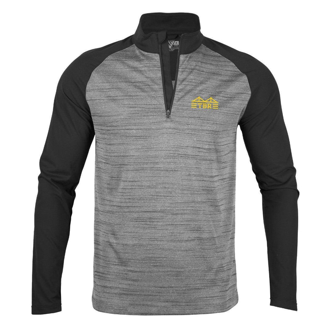 ROWDIES GREY AND BLACK SLEEVES 1/4 ZIP JACKET VANDAL - The Bay Republic | Team Store of the Tampa Bay Rays & Rowdies